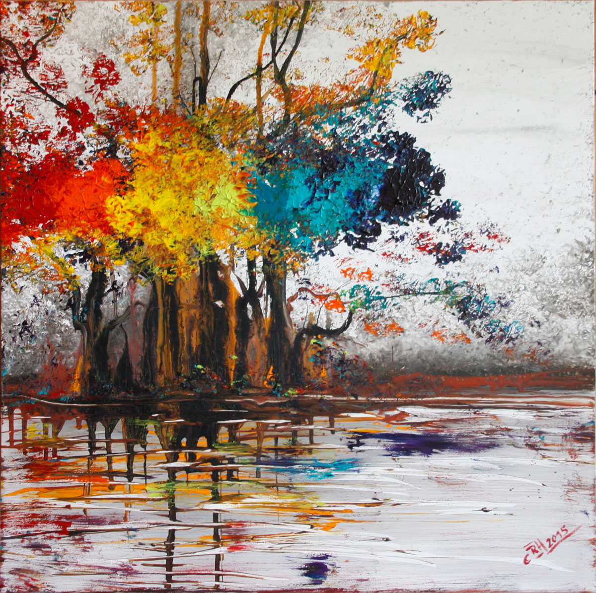 Gemälde 'Am Rande Midgards'