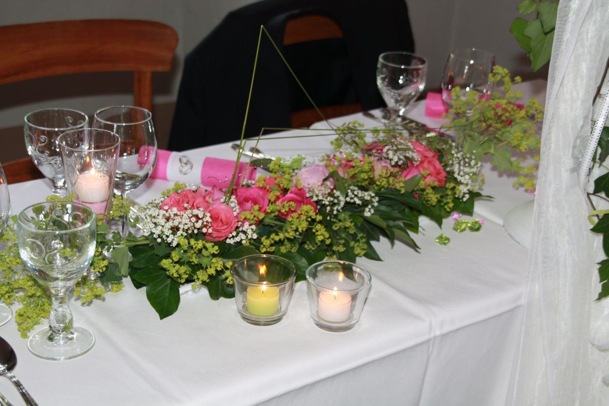 Geschafft, jetzt kann das Brautpaar kommen